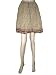 Bohemian Gypsy Skirt for Women Light Brown Floral Print Cotton Mini Skirts 18"l