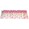 Hula Baby: WINDOW VALANCE: Pink & Green top, printed bottom