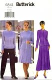 Butterick 6341 Sewing Pattern Misses Jacket Skirt Pants Size 6 - 10 - Bust 30 1/2 - 32 1/2