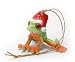 Northern Rose RED-EYE FROG n Santa Hat Christmas Ornament PORCELAIN R259