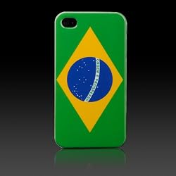Brazilian Flag, Brazil "Patriot Series" hard case cover for Apple iPhone 4