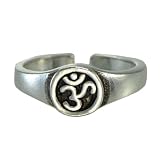 Sterling Silver Aum Om Symbol Toe or Pinky Ring Body Jewelry Hindu Buddhist