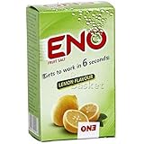 Eno Fruit Salt Antacid Powder - LEMON Flavor - 1 Carton (30 Sachets)- 5 g Each