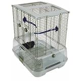 Vision Small Bird Cage S01 19x15x20in. Small Wire Single Height Blue Perches Food/Water Dishes - Vision 83200