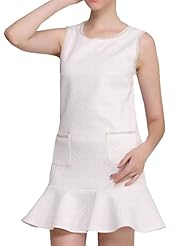 Sexy Sleeveless Spring Summer Mermaid Polyester Wedding Dress/Maxi Dress 