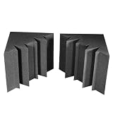 Auralex MEGALENCHA MegaLENRD Bass Traps in Charcoal 2- 24x24x34 Triangular Traps Per Box