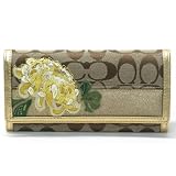 Coach Gold Signature Floral Wallet