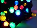 180x MULTI COLOURED Large LED Christmas Lights, 12m Festive String, indoor/outdoor