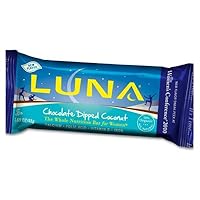 Luna Chocolate Dipped Coconut Bar, 1.69-Ounces (Pack of 15)
