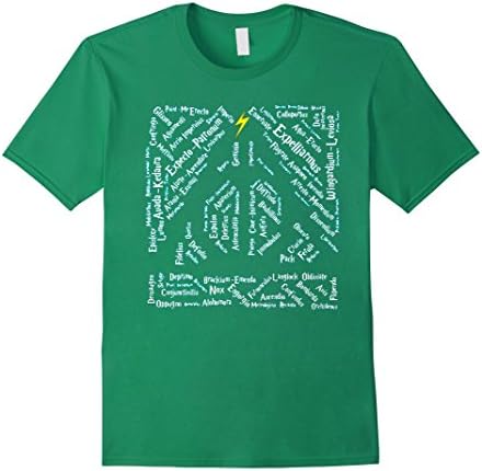 Men's 100 Spells Hallow wizard funny T shirt Medium Kelly Green