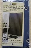 NEW VINYL SHOWER CURTAIN LINER WITH MAGNETS - NAVY BLUE