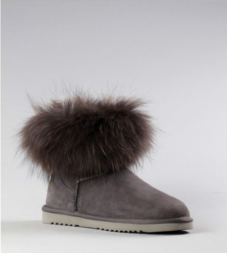 Australia Womens Boots Aukoala Sheepskin Warm Nataleta_Grey_Us Size 7 On Sale