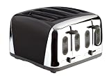 Meyer Prestige Deco Toaster, Black, 4 Slice