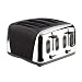 Prestige Deco Toaster, Black, 4 Slice