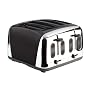 Prestige Deco Toaster, Black, 4 Slice