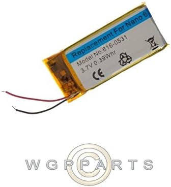 Battery for Apple iPod Nano 6th Gen Power 3.7V Chargeable Recharge Replacement