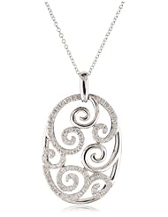 Kobelli 3/4 Cttw Round Diamond Pendant Necklace