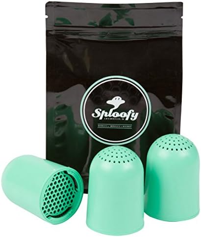 Sploofy Springtime Cartridge Smoke Filter Replacement (Teal) - Pack of 3