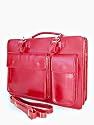 Leather Briefcase / business pocket with belt / for Folder / laptop suitable, Italy