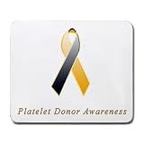Platelet Donor Awareness Ribbon Mouse Pad