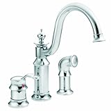 Moen S711 Waterhill One-Handle High Arc Kitchen Faucet, Chrome by Moen