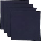 Now Designs Set of 4 Basic Napkins, Navy