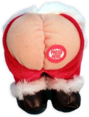 Santa Butt Musical Farting 5" Plush Christmas Ornament - by Tekky Toys by Tekky Toys