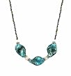 Necklace - N140 - Twisted Murano Glass ~ Aqua