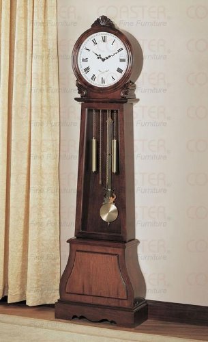 Rich Brown Finish Grandfather Clock By Coaster Furniture Rich Brown Finish Grandfather Clock By Coaster Furniture