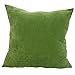 Deconovo Throw Cushion Tufted Home Decorative Hand Made Pillow Case Cushion Cover, 18x18-inch, Green