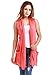 VESSOS Women Vests Sleeveless Open Front Shawl Collar Shrug Jersey Vest Cardigan