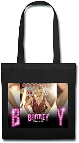 Britney Spears Piece Of Me Poster Canvas Cotton Tote Bag Shoulder Bag Black