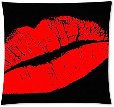 Beautfuldecor Fashion Sexy Red Lips Cushion 20x30 inch ,Standard size
