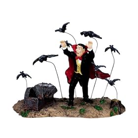 Lemax Spooky Town Village Collection Vampire & Bats Table Piece #73613