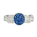 Sterling Silver Titanium Druzy Ring by Sajen