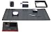 Black Genuine Leather 7 Piece Gift Set w/ Small Desk Pad