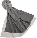 MIR Women's Ombre Gauze Scarf,Grey,28x80