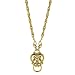 Gold Heart Eye Glass & Badge Holder Necklace