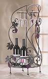 Grapevine Glass Countertop Wine Bottles Bar Rack Holder