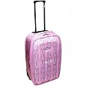 Frenzy Small 19 Inch Cabin Approved Lightweight Suitcase (Snake Pink)