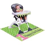 Creative Converting Wild at One Giraffe High Chair Party Kit, 3-Piece