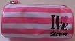 Victoria's Secret Small Round Cosmetic Bag (I Love Victoria's Secret) 5inch across