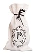 Embroidered Monogram Wine Bag - P