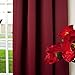 Best Home Fashion Thermal Insulated Blackout Curtains - Back Tab/ Rod Pocket - Burgundy - 52