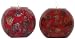 Fiberglass Laminated Mother of Pearl, Wood and Rope Decorative Tea Light Holders 4"D Set of Two