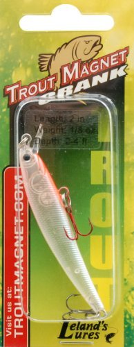 Lelands Lures Trout Magnet Crank Lure, 2.5, Pink/Yellow