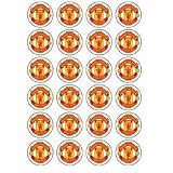 Manchester United Edible Wafer Fairy Cake Decorations - 24 qty