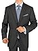 Gino Valentino 2 Piece Men's Side Vents Jacket Flat Front Pants 2 Button Suit