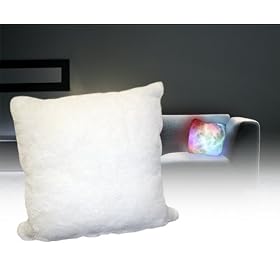 Thumbs Up UK Light Up LED Moonlight Cushion White