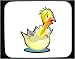 Mouse Pad with hatchling, chick, baby, hatched, egg, cartoon, bird, animal